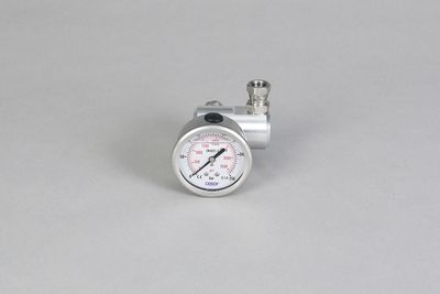 Distributor left G1/4“/M14x1.5 - Comp. B with manometer 0 - 250 bar